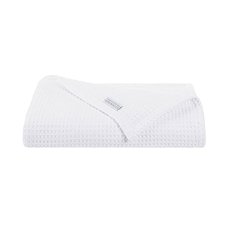 Monarch Brands Aston & Arden Waffle Throw Blanket - White P-THROW-WFL-WH